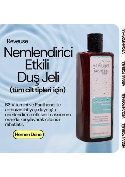 Kolajen Keratin Şampuan + Nemlendirici Besleyici B3-B5 Vitamin Duş Jeli