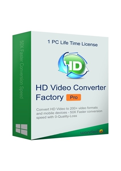 : Hd Video Converter Factory Pro - 1 PC Lifetime/Ömür Boyu Abonelik Kodu