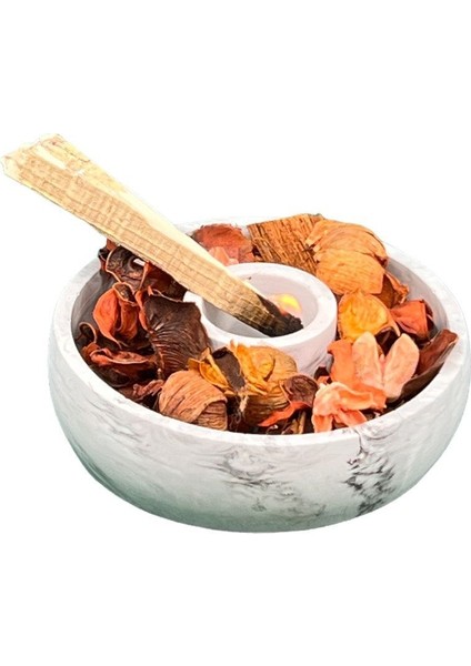 Beton Mermer Desenli Beton Palo Santo Tütsülük Gri 1 Parça