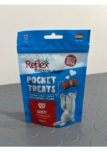 Pocket Treats Choosy Seçici Kediler Için Tavuklu Kedi Ödülü 60 gr x 4 Adet