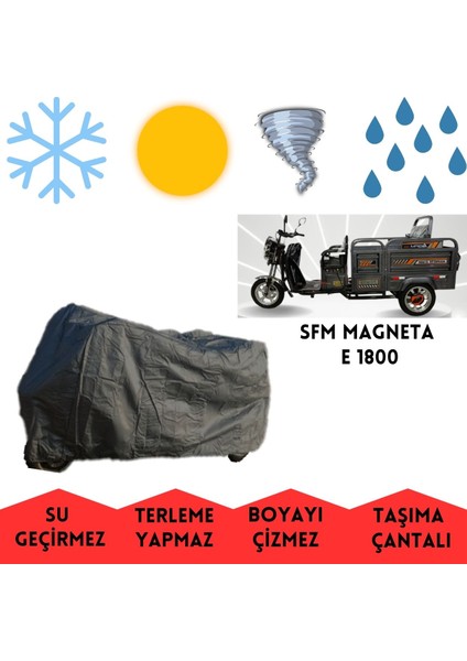 Sfm Magneta E 1800 Kasalı Motor Brandası Su Geçirmez