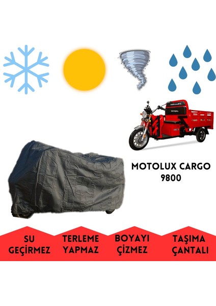 Motolux Cargo 9800 Kabinsiz Kasalı Motor Brandası Su Geçirmez