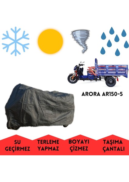 Arora AR150-5 Kargo Kabinsiz Kasalı Motor Brandası Su Geçirmez