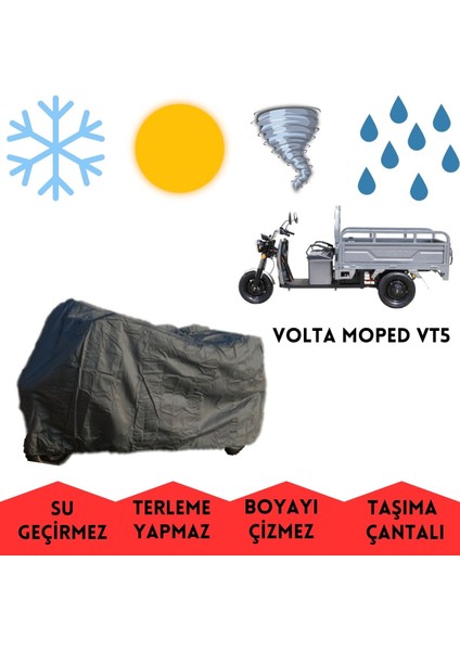 Volta Moped Vt5 Kasalı Motor Brandası Su Geçirmez