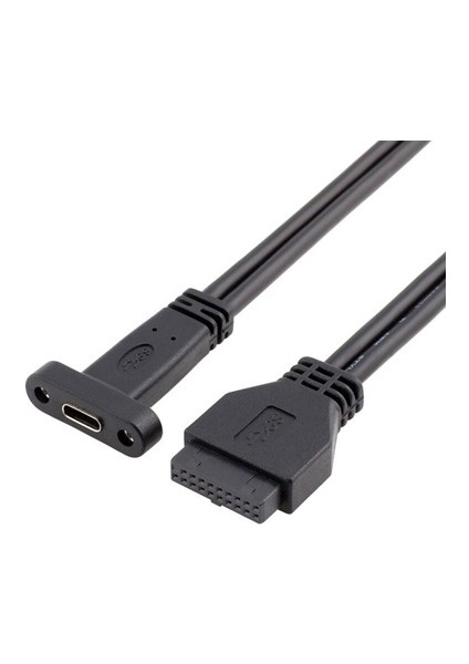 Type C 19-20 Pin Dişi To USB 3.0 Anakart Panel Pci Çevirici Kablosu