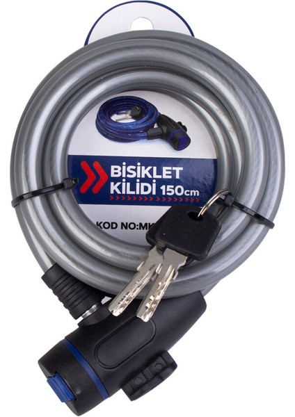 Baytec Bisiklet Kilidi Uzun 150CMX12MM+9M MK2472 6545