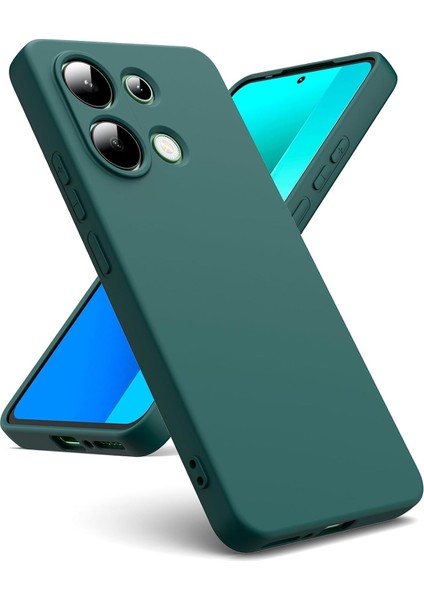Xiaomi Redmi Note 13 Pro 4g Kılıf Yüksek Kalite 3D Kamera Korumalı Içi Kadife Lansman Liquid Silikon Kapak