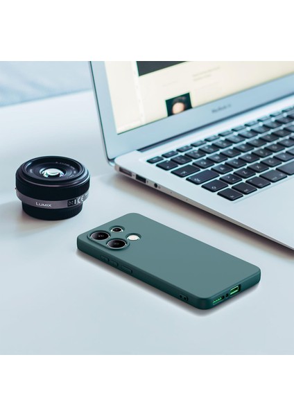 Xiaomi Redmi Note 13 Pro 4g Kılıf Yüksek Kalite 3D Kamera Korumalı Içi Kadife Lansman Liquid Silikon Kapak