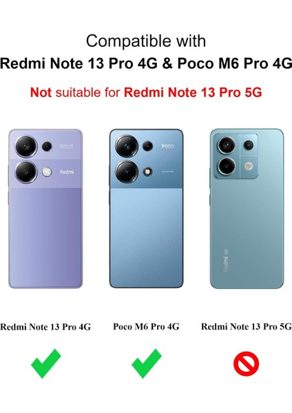 Xiaomi Poco M6 Pro 4g Kılıf Yüksek Kalite 3D Kamera Korumalı Içi Kadife Lansman Liquid Silikon Kapak