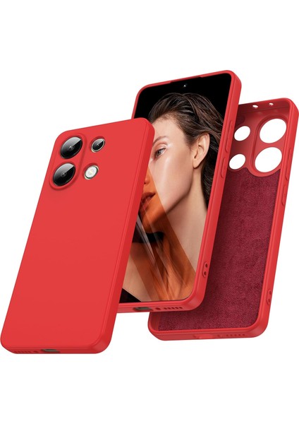 Xiaomi Poco M6 Pro 4g Kılıf Yüksek Kalite 3D Kamera Korumalı Içi Kadife Lansman Liquid Silikon Kapak