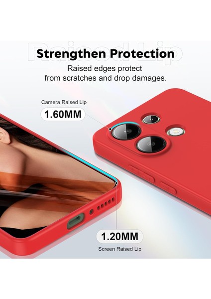 Xiaomi Poco M6 Pro 4g Kılıf Yüksek Kalite 3D Kamera Korumalı Içi Kadife Lansman Liquid Silikon Kapak