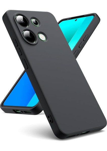 Xiaomi Redmi Note 13 4g Kılıf Yüksek Kalite 3D Kamera Korumalı Içi Kadife Lansman Liquid Silikon Kapak