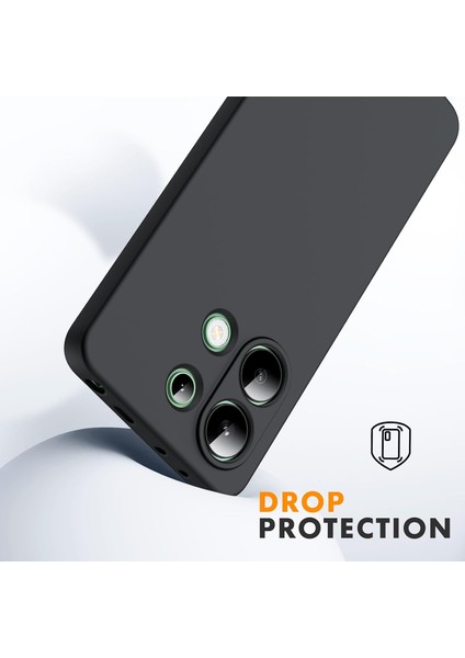 Xiaomi Redmi Note 13 4g Kılıf Yüksek Kalite 3D Kamera Korumalı Içi Kadife Lansman Liquid Silikon Kapak