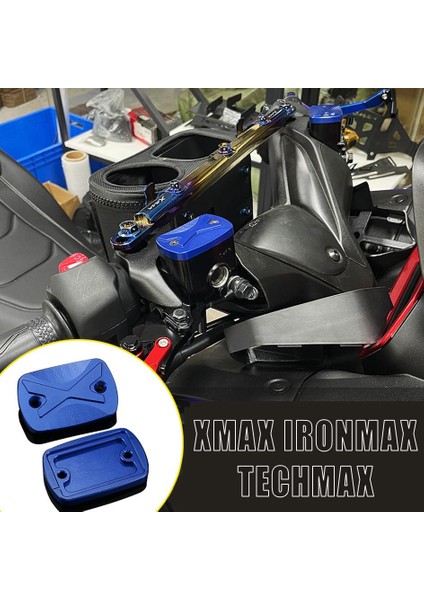 Xmax Ironmax Techmax 125/250/300 2018-2024 Fren Hidrolik Yağ Kapak Seti Mavi