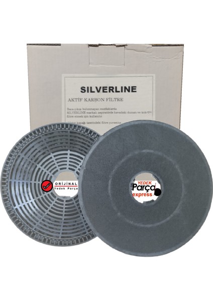 3115 X6 (3115611001) Davlumbaz Karbon Filtre 2li 1Takım Ankastre Aspiratör Bacasız Kullanım Kömür Filtresi