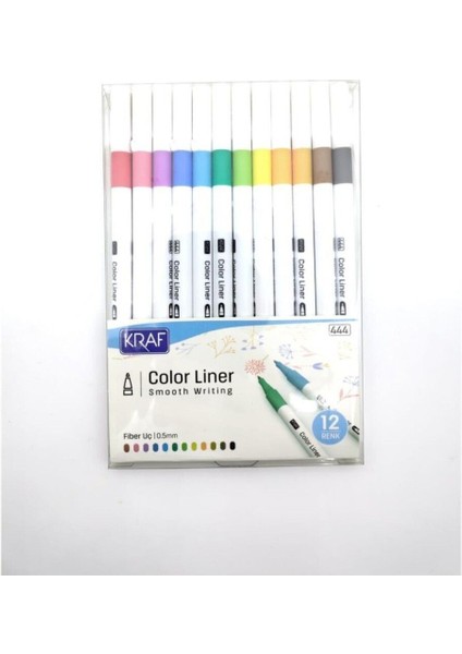 Color Lıner Kalem 0.5 mm 12 Li