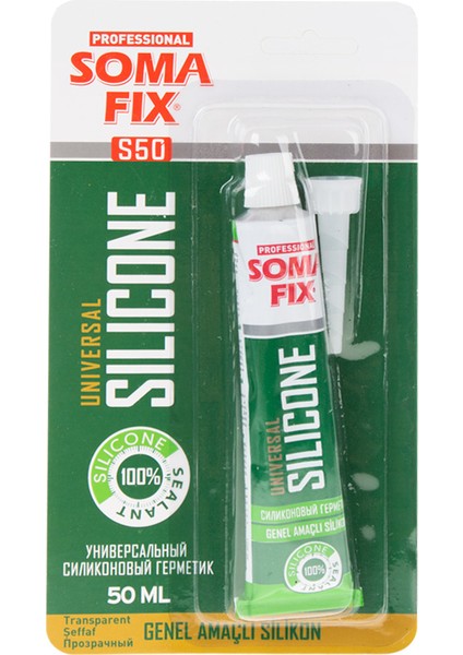 Genel Amaçlı Tüp Silikon Şeffaf 50ML 70GR S50 4467