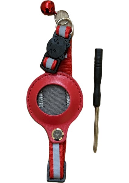 Airtag Tutuculu Kedi Tasması Zilli ve Reflektörlü 4 Renkte fırsatları