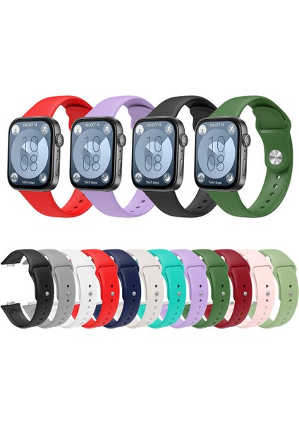Huawei Watch Fit 3 Krd-11 22MM Silikon Kordon-Siyah