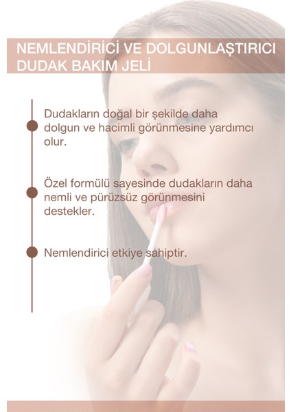 Nemlendirici ve Dolgunlaştırıcı Dudak Bakım Jeli