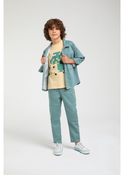 Paçası Cepli Erkek Pantolon - Yeşil modelleri