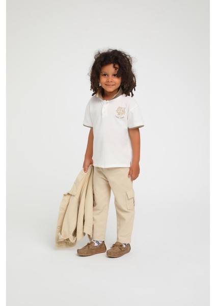 Kargo Cep Bebe Erkek Pantolon - Taş Rengi modelleri