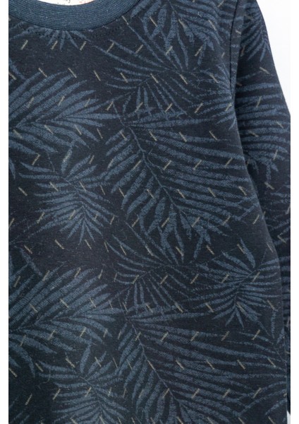 Palmiye Desenli Erkek Pijama Takımı - Siyah fiyatları