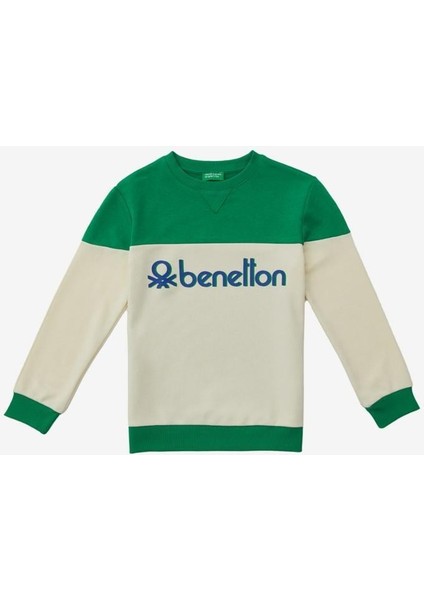 Benetton Erkek Sweat - Yeşil