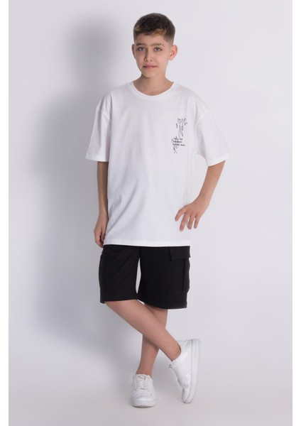 Dmb Yandan Cepli Erkek Şort - Siyah