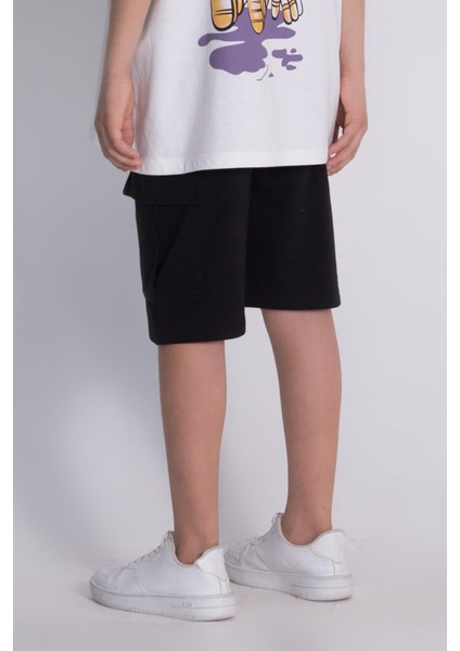 Dmb Yandan Cepli Erkek Şort - Siyah modelleri