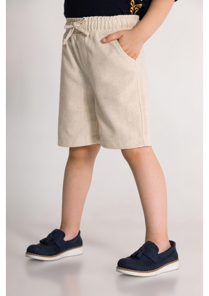 Dmb Keten Şort - Bej fiyatları