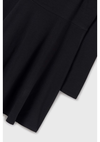 Yakası Açık Detaylı Elbise - Siyah fiyatları