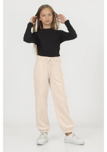 Dmb Bağcıklı Kız Eşofman Altı - Bej modelleri