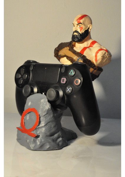 Kratos Bust (Ps4 Kol Tutucu Stand)