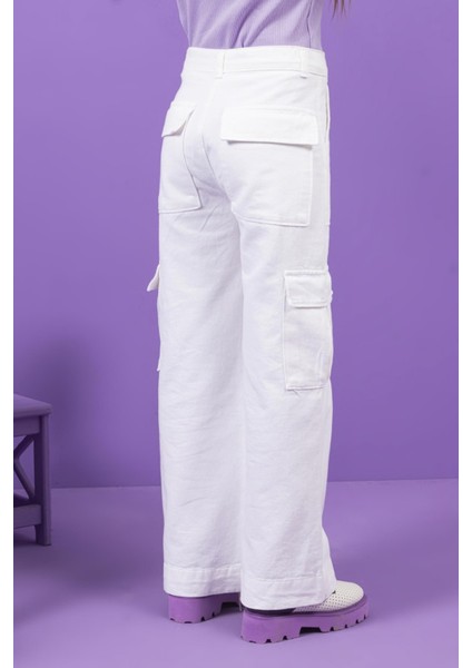 DMB Kargo Kız Kot Pantolon - Beyaz fiyatları