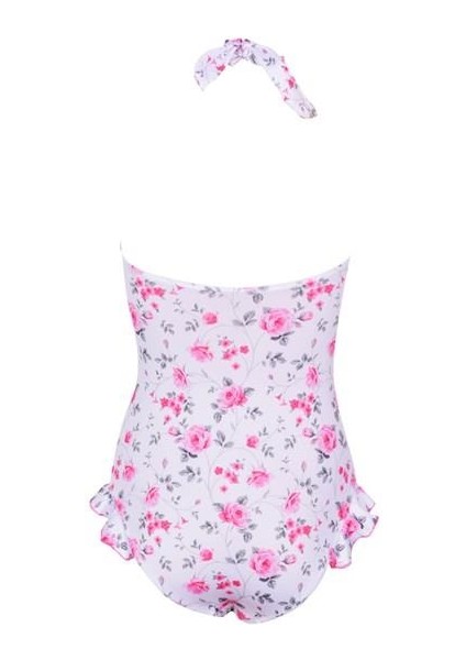 Gül Desenli Mayo - Beyaz fiyatları