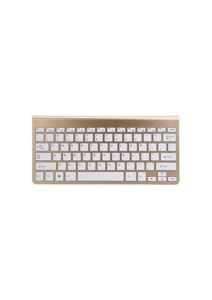 Vorcom S12 10.1" Uyumlu Kablosuz Wireless Pilli Türkçe Q Klavye - Altın