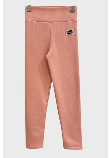 Fitilli Kız Tayt - Pudra