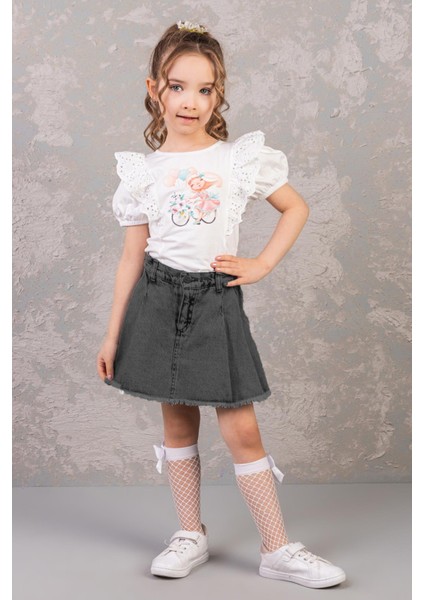 Dmb Püsküllü Kız Şort Etek - Siyah modelleri