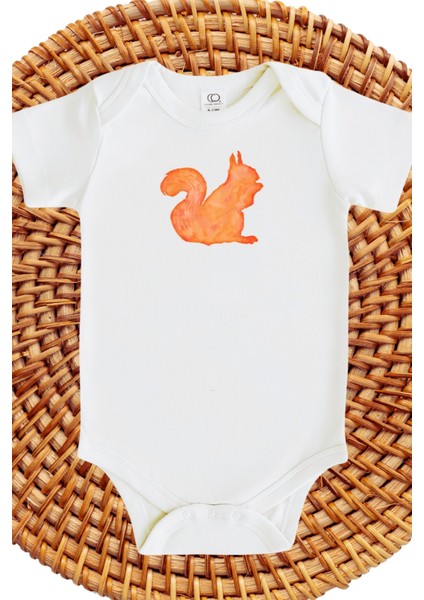 Tavşan Tasarımlı Bebek Zıbın Rabbit Design Baby Bodysuit