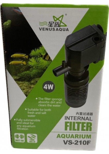 VS210F 400 L/h 4W Akvarum Iç Filtresi