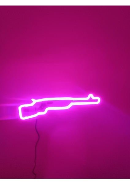 Neon Led Işıklı Tüfek