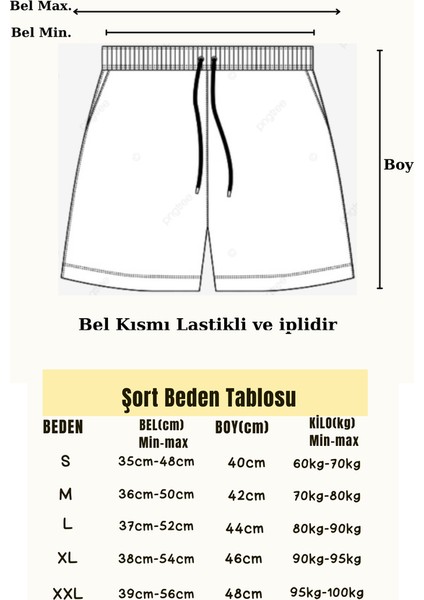 Spor Şort,genel Kullanım Için (Futbol,basketbol,koşu,fitness,yüzme)