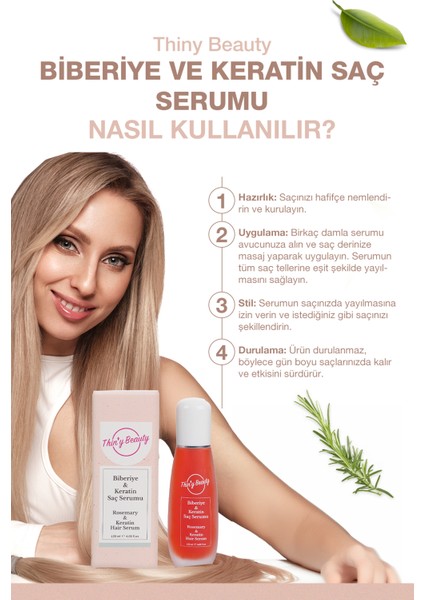 Biberiye ve Keratin Saç Serumu