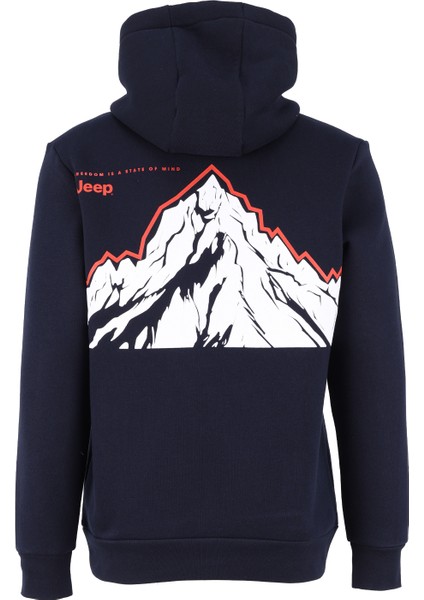 Kapüşon Yaka Baskılı Lacivert Erkek Sweatshırt C4WM-SWT4242 fiyatları