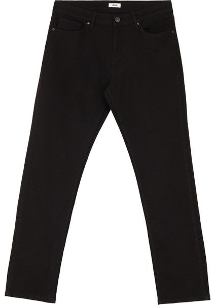 Normal Bel Düz Paça Slim Fit Siyah Erkek Pantolon J4WM-PNT7310