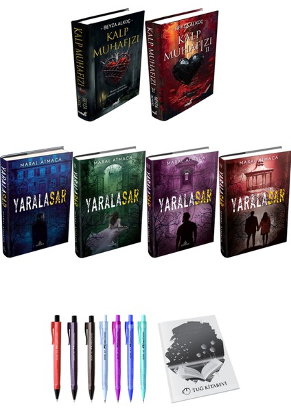 Kalp Muhafızı 1-2 - Yaralasar 1-2-3-4 + Kalem + Not Defteri