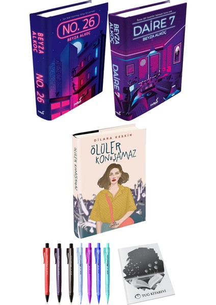 No. 26 - Daire 7 - Ölüler Konuşamaz + Kalem + Not Defteri