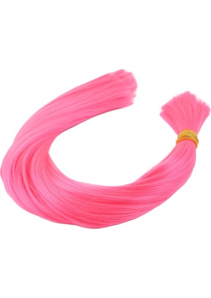 Pembe Çok Renkli Sentetik Boğumlu Saç / 1kg