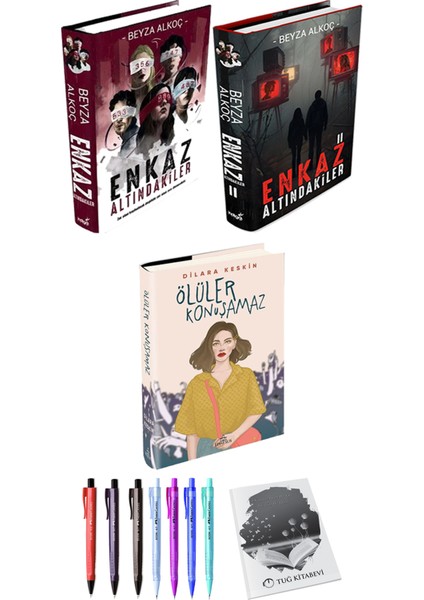 Enkaz Altındakiler 1-2 -Ölüler Konuşamaz + Kalem + Not Defteri